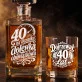 Zestaw Do Whisky Na 40 Lat Prezent Dla Mężczyzny: 40 Na Liczniku,