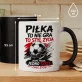 Kubek Z Nadrukiem Dla Fana Piłki Nożnej Prezent Dla Mężczyzny: Piłka To Styl Życia Kubek Z Nadrukiem Dla Fana Piłki Nożnej Prezent Dla Mężczyzny: Piłka To Styl Życia
