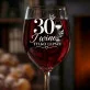 Kieliszek Do Wina Na 30 Urodziny Prezent Dla Kobiety: 30 I Wino Lepsze