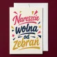 Kartka z Życzeniami Na Pożegnanie W Pracy Dla Kobiety: Wolność Biurowa Kartka z Życzeniami Na Pożegnanie W Pracy Dla Kobiety: Wolność Biurowa