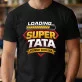 Koszulka Męska Na Dzień Taty Prezent Dla Taty Mężczyzny: Loading Super Tata