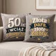 Poduszki Dekoracyjne Na 50 Rocznicę Ślubu Rodziców Prezent Dla Pary: Pół Wieku Śmiechu Poduszki Dekoracyjne Na 50 Rocznicę Ślubu Rodziców Prezent Dla Pary: Pół Wieku Śmiechu