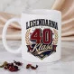 Zestaw Prezenowy Z Kubkiem Na 40 Urodziny Kobiety Na 40 Urodziny: Legendarna Klasa Zestaw Prezenowy Z Kubkiem Na 40 Urodziny Kobiety Na 40 Urodziny: Legendarna Klasa