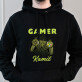 Gamer - Bluza męska czarna z kapturem