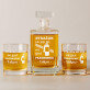 gasi pragnienie - Zestaw Grawerowana Karafka 0,7 i Szklanki Do Whisky gasi pragnienie - Zestaw Grawerowana Karafka 0,7 i Szklanki Do Whisky