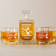 gasi pragnienie - Zestaw Grawerowana Karafka 0,7 i Szklanki Do Whisky gasi pragnienie - Zestaw Grawerowana Karafka 0,7 i Szklanki Do Whisky