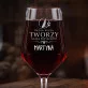 Mega Kieliszek Do Wina z Grawerem Na Jubileusz Firmy Prezent Dla Kobiety: Wizja Tworzy Przyszłość