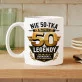 Kubek Z Nadrukiem Na 50 Urodziny Prezent Dla Mężczyzny: Poziom 50 Legendy Kubek Z Nadrukiem Na 50 Urodziny Prezent Dla Mężczyzny: Poziom 50 Legendy