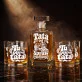 Zestaw Do Whisky Na Dzień Ojca Prezent Dla Taty Mężczyzny: Tata Od Spraw Procentowych