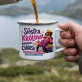 Kubek Emaliowany Dla Siostry Prezent Dla Kobiety: Królowa Chaosu Kubek Emaliowany Dla Siostry Prezent Dla Kobiety: Królowa Chaosu
