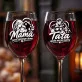 Dwa Kieliszki Do Wina Dla Mamy i Taty Prezent Dla Pary: Mama I Tata Dwa Kieliszki Do Wina Dla Mamy i Taty Prezent Dla Pary: Mama I Tata