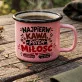 Kubek Emaliowany Dla Niej Prezent Na Walentynki Dla Kobiety: Królowa Kawy Kubek Emaliowany Dla Niej Prezent Na Walentynki Dla Kobiety: Królowa Kawy