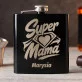 Piersiówka Z Grawerem Dla Mamy Prezent Na Dzień Mamy Dla Kobiety: Super Mama Piersiówka Z Grawerem Dla Mamy Prezent Na Dzień Mamy Dla Kobiety: Super Mama