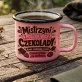 Kubek Emaliowany Na Wielkanoc Prezent Dla Kobiety: Łowczyni Czekolady Kubek Emaliowany Na Wielkanoc Prezent Dla Kobiety: Łowczyni Czekolady