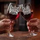 Dwa Kieliszki Do Wina Na Ślub Prezent Dla Pary Młodej Pary: Para Z Suchym Humorem Dwa Kieliszki Do Wina Na Ślub Prezent Dla Pary Młodej Pary: Para Z Suchym Humorem