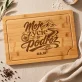 Deska Do Krojenia z Grawerem Dla Podróżniczki Prezent Dla Kobiety: Moje Życie To Podróż