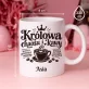 Zestaw Prezentowy Kubek Różane Spa Dla Żony Na Rocznicę Ślubu Dla Kobiety: Królowa Chaosu I Kawy