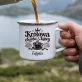 Kubek Emaliowany Dla Żony Prezent Na Rocznicę Ślubu Dla Kobiety: Królowa Chaosu I Kawy