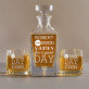 Good Day - Zestaw Grawerowana Karafka I Szklanki Do Whisky Good Day - Zestaw Grawerowana Karafka I Szklanki Do Whisky