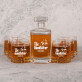  goodfather - Zestaw Grawerowana Karafka 0,7 i Szklanki Do Whisky