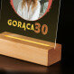 Gorąca 30 - Wydruk na szkle akrylowym z podstawką led