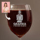 Grafika z twojego zdjęcia - Grawerowany Kieliszek do wina