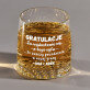 Gratulacje i powodzenia - Szklanka do whisky