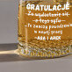 Gratulacje i powodzenia - Szklanka do whisky