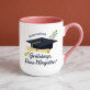Gratulacje pani magister - Kubek ceramiczny z kolorowym rantem