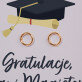 Gratulacje pani magister - Pozłacane kolczyki kółka