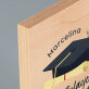 Gratulacje pani magister - Wydruk na drewnie