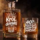 Zestaw Do Whisky Na 40Stke Prezent Dla Mężczyzny: Król Dolewki Zestaw Do Whisky Na 40Stke Prezent Dla Mężczyzny: Król Dolewki