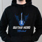 Guitar hero - Bluza męska czarna z kapturem