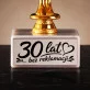 Statuetka Z Grawerem Na 30 Rocznicę Ślubu Prezent Dla Pary: 30 Lat Bez Reklamacji - Serce