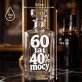Karafka Do Wódki z Grawerem Na 60 Urodziny Prezent: 60 Lat 40% Mocy