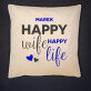 Happy life  - Poduszka dekoracyjna