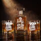 Zestaw Do Whisky Na 70 Urodziny Prezent Dla Kobiety: Królowa Łychy. Bez Litości. Zestaw Do Whisky Na 70 Urodziny Prezent Dla Kobiety: Królowa Łychy. Bez Litości.