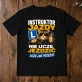Koszulka Męska Dla Instruktora Jazdy Prezent Dla Mężczyzny: Uczę Jak Przeżyć