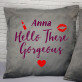 Hello gorgeous & handsome - Zestaw Dwóch Poduszek Dekoracyjnych