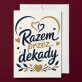 Kartka z Życzeniami Na 55 Rocznicę Ślubu Na Walentynki Dla Pary: Elegancja Trwałości