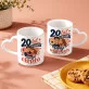 Zestaw Kubków Na 20 Rocznicę Ślubu Prezent Dla Pary: Porcelanowe Chwile Zestaw Kubków Na 20 Rocznicę Ślubu Prezent Dla Pary: Porcelanowe Chwile