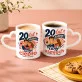 Zestaw Kubków Na 20 Rocznicę Ślubu Prezent Dla Pary: Porcelanowe Chwile Zestaw Kubków Na 20 Rocznicę Ślubu Prezent Dla Pary: Porcelanowe Chwile