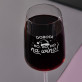 Ho ho ho na wino - Kieliszek do wina kryształowy