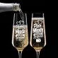 Dwa Kieliszki Do Szampana Dla Pary Młodej Prezent Na Ślub Dla Pary: Duet Nowożeńców Dwa Kieliszki Do Szampana Dla Pary Młodej Prezent Na Ślub Dla Pary: Duet Nowożeńców