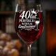 Kieliszek Do Wina Na 40 Urodziny Prezent Dla Kobiety: 40 Lat Perfekcji - Kieliszek Do Wina Na 40 Urodziny Prezent Dla Kobiety: 40 Lat Perfekcji -