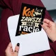 Kartka z Życzeniami Dla Miłośnika Kotów Dla Mężczyzny: Koci Szef Domu