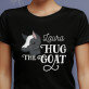 Hug the goat - Czarna koszulka damska