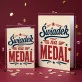 Kartka z Życzeniami Dla Świadka Dla Mężczyzny: Medalowy Świadek Kartka z Życzeniami Dla Świadka Dla Mężczyzny: Medalowy Świadek