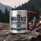 Kubek Metalowy z Karabińczykiem Na 50 Lecie Ślubu Prezent Dla Mężczyzny: Retro Humor Domowy Kubek Metalowy z Karabińczykiem Na 50 Lecie Ślubu Prezent Dla Mężczyzny: Retro Humor Domowy