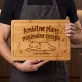 Deska Do Krojenia z Grawerem Dla Młodych Prezent Na Ślub Dla Pary: Ambitne Plany, Minimalna Deska Do Krojenia z Grawerem Dla Młodych Prezent Na Ślub Dla Pary: Ambitne Plany, Minimalna